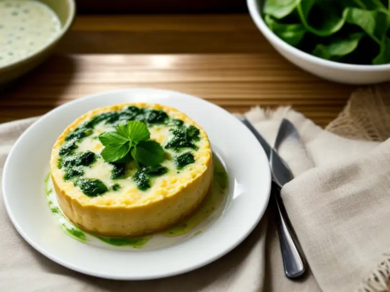 Quiche végétarienne aux épinards et noix de cajou