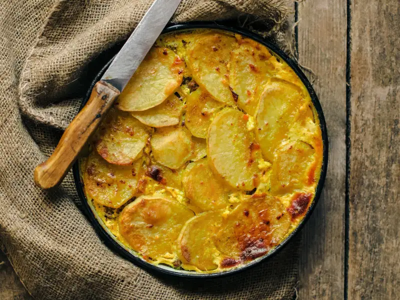Ensopado de berinjela frita com tomate