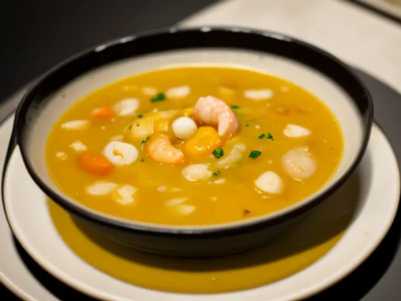 Räksoppa, creme sueco de camarão com vinho branco e creme