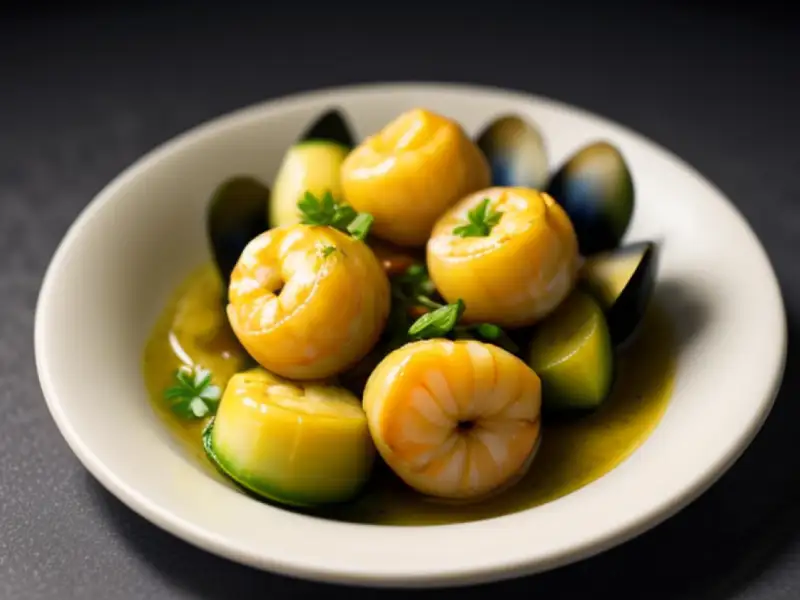 Shrimp and mussels
