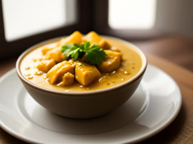 Reis mit Hähnchencurry