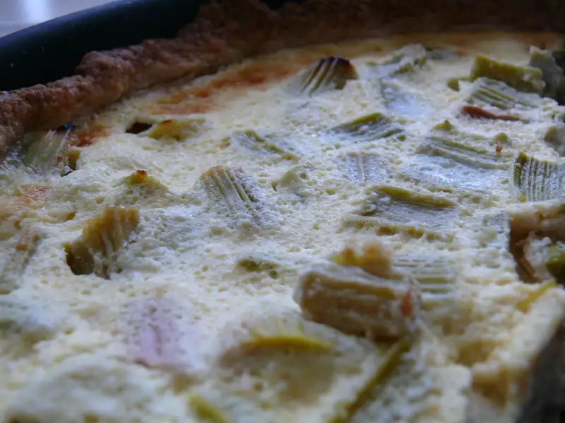 Rhubarb tart