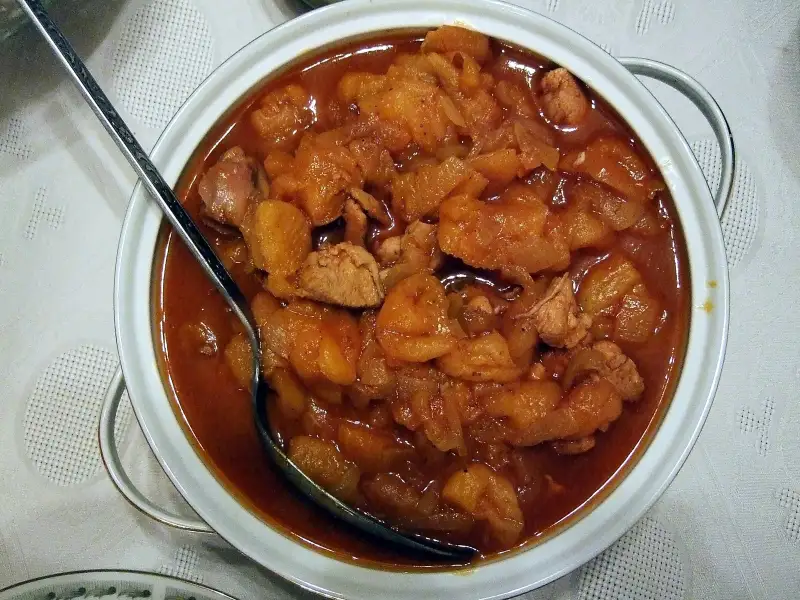 Rice with plums