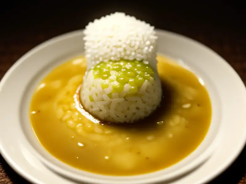 Rice cooked in a swamp