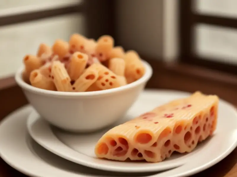 Rigatoni com provola defumada e speck