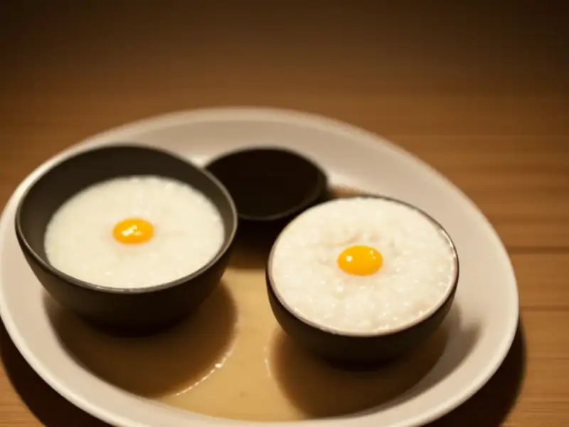 Riso glutinoso con porridge