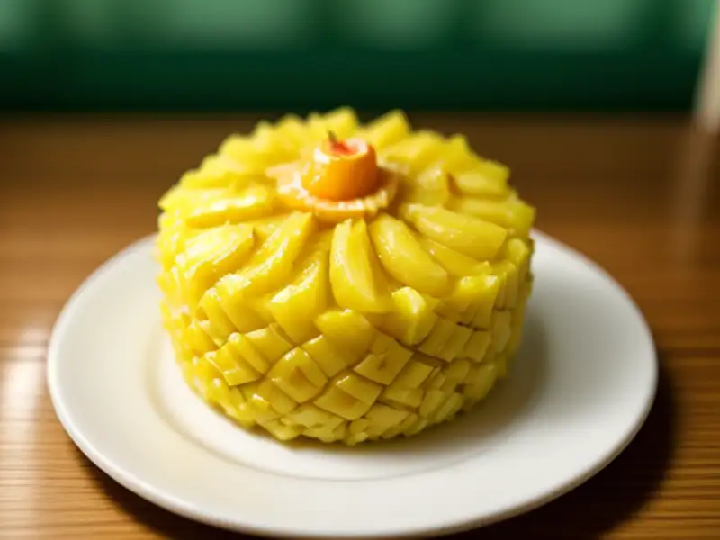 Riso tahitiano con ananas e pompelmo
