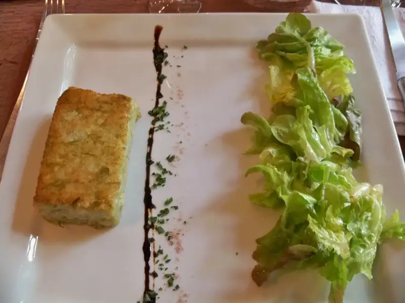 Risoto com aspargos e presunto