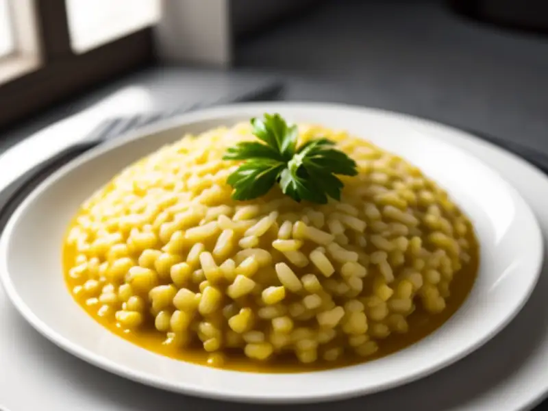Vegetarisches Risotto nach Milaner Art mit Safran