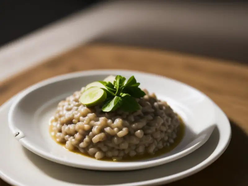 Risotto au bœuf et aux champignons (style piémontais)
