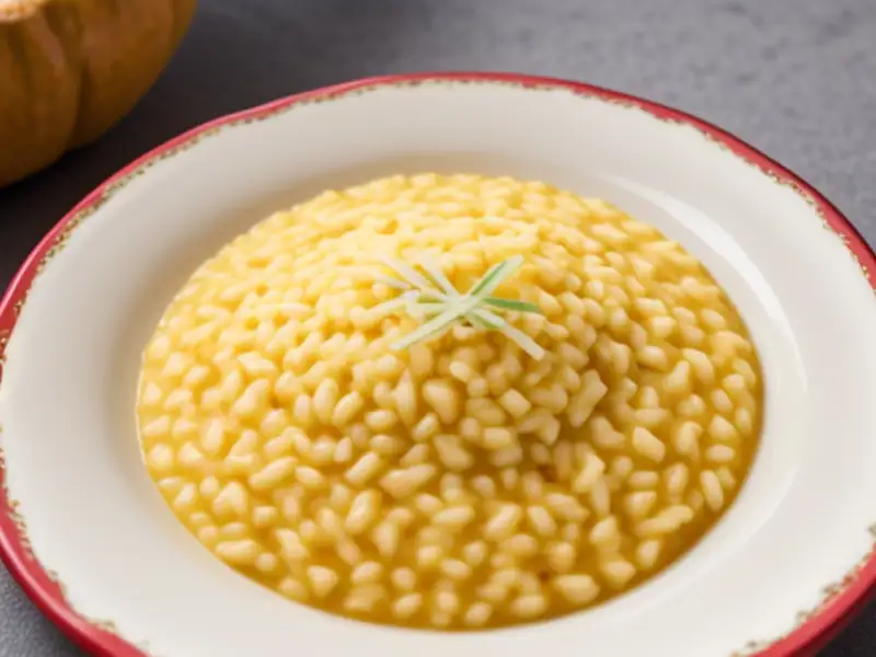 Risotto crémeux au potimarron et au parmesan
