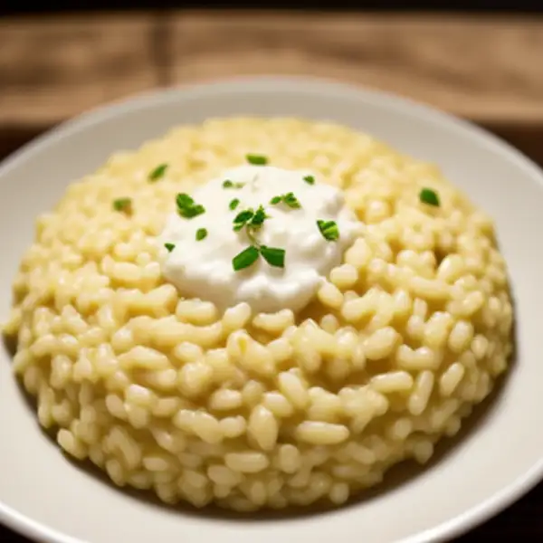 Risotto à la tomate et à la mozzarella