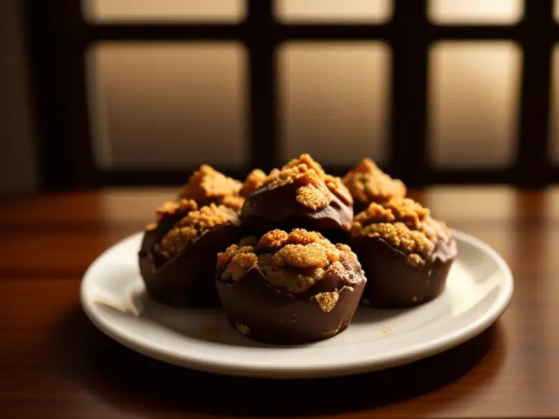 Rochas de chocolate e sucrilhos