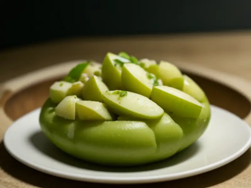 Salada de aipo-rábano, batata e maçã