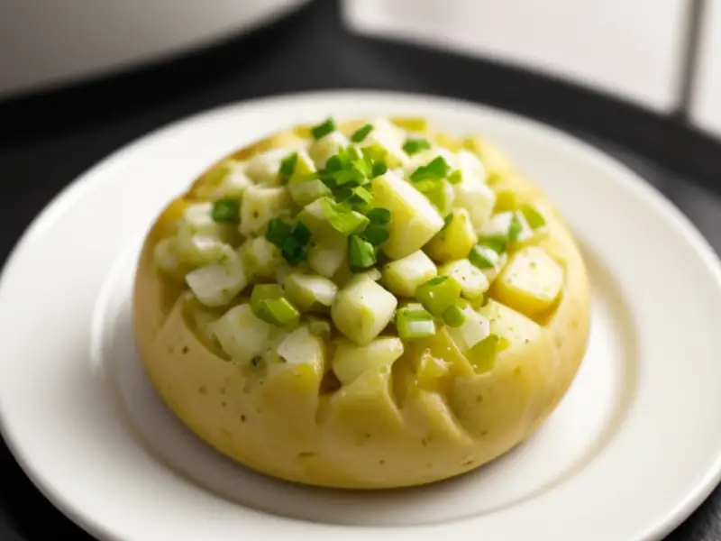 Salada de batata sérvia com cebola