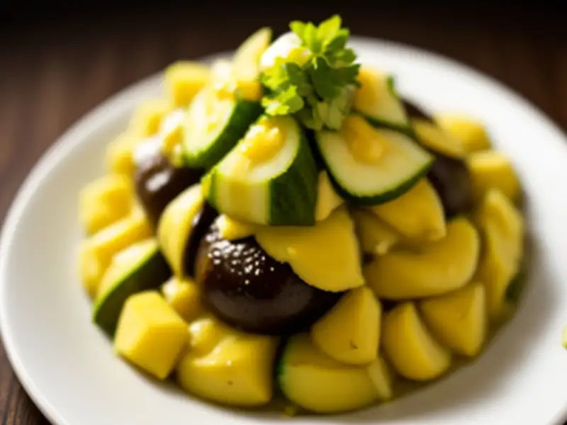 Salada de berinjela com tahine