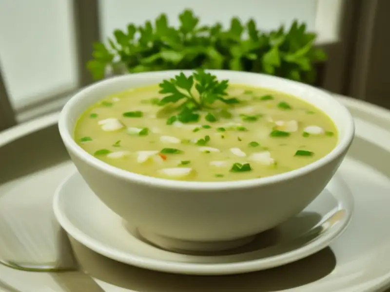 Salada romena de frango com creme azedo e raiz-forte