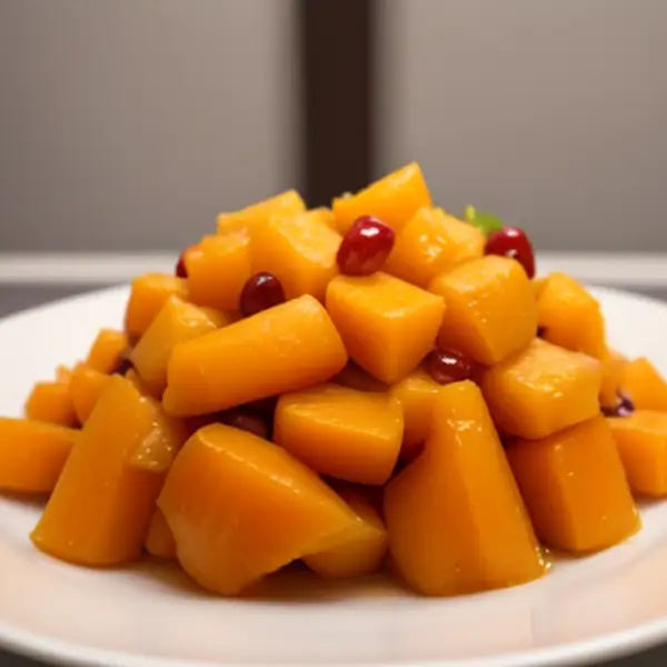 Salada de cenoura com laranja e uvas-passas