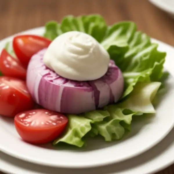 Salade colorée au yaourt et au fromage blanc