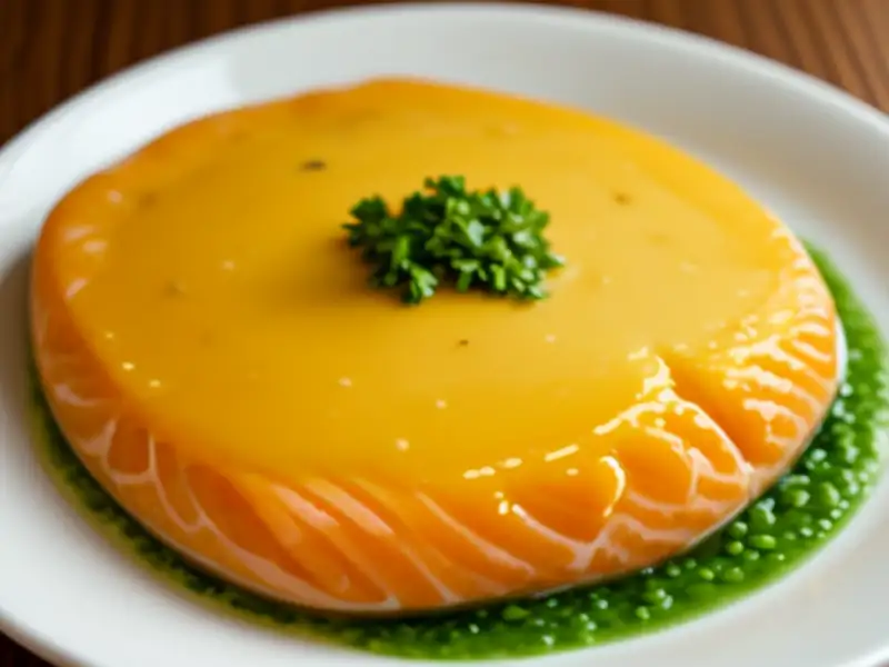 Salmon with a vanilla flavor