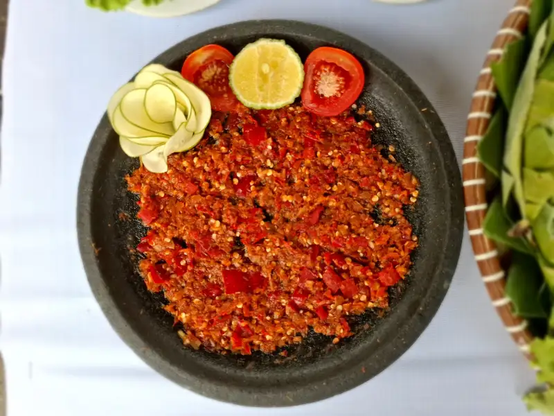 Sambal acan, salsa tradizionale del sud del Borneo