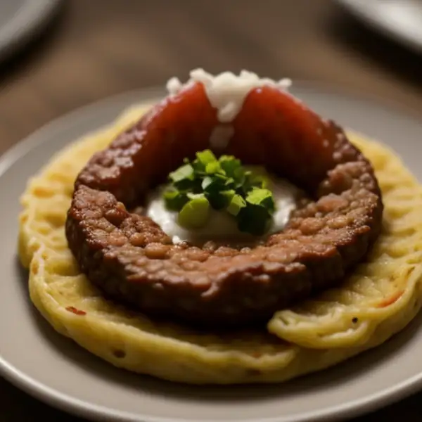 Sardashi, galette de viande et pommes de terre