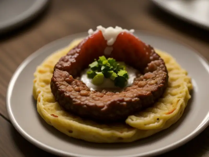 Sardashi, bolinho de carne e batata