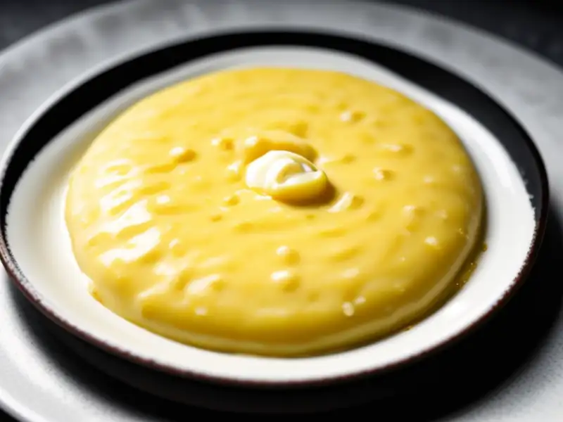 Molho cremoso com vinagre e alho para pizza