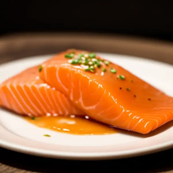 Saumon mariné au whisky tourbé, flambé