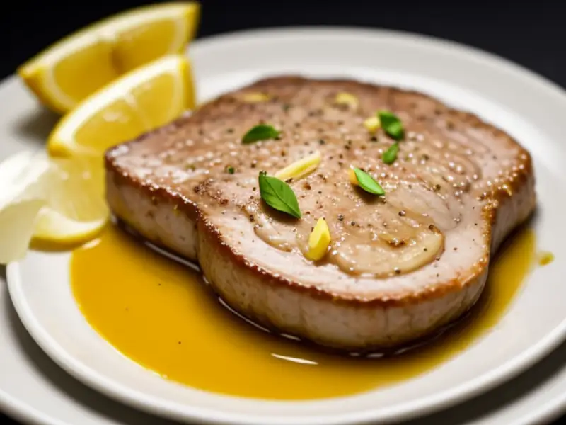 Schweinefilet mit Zitronensauce