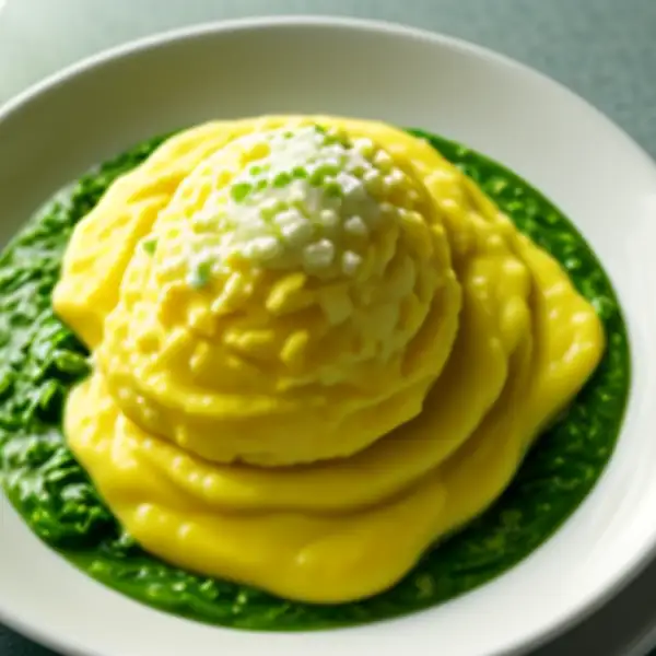 Scallops baked with spinach and béchamel sauce