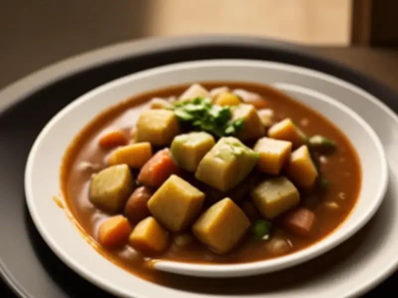 vegan beef stew with seitan