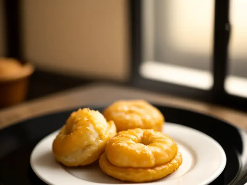 Shrimp and pumpkin beignets
