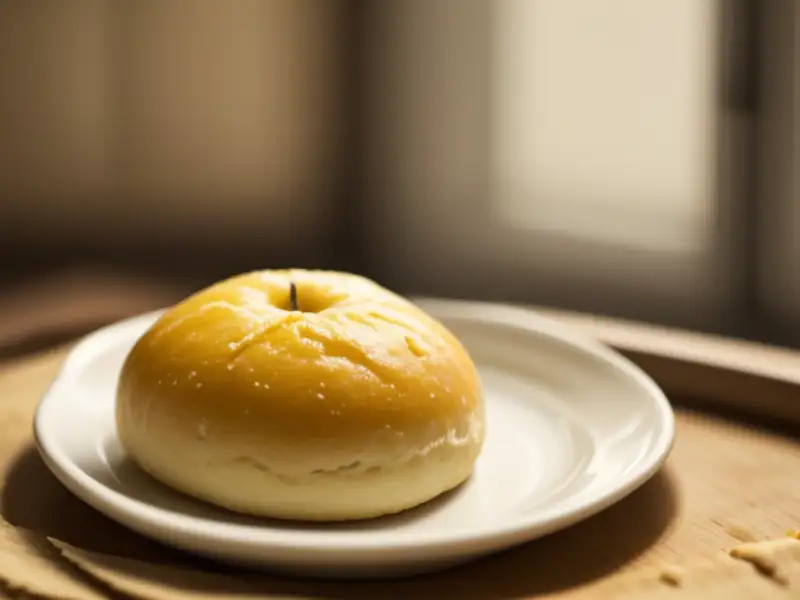 Small bread with apple filling