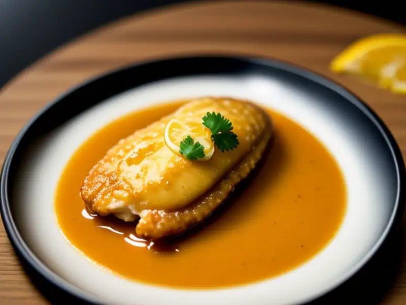 Smażony w curry ryba