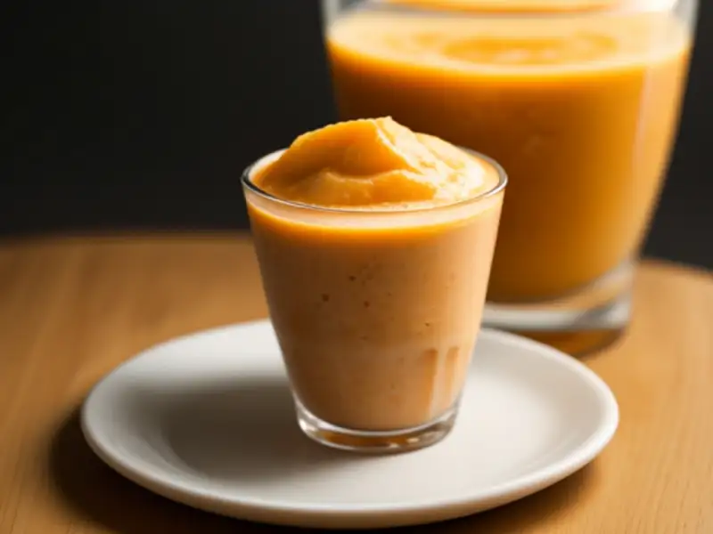 Smoothie de carrot cake, laranja e gengibre