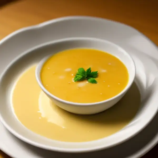 Turkse soep met aardappelen en melk