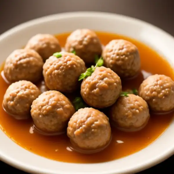 Soepballetjes, boulettes de viande pour la soupe