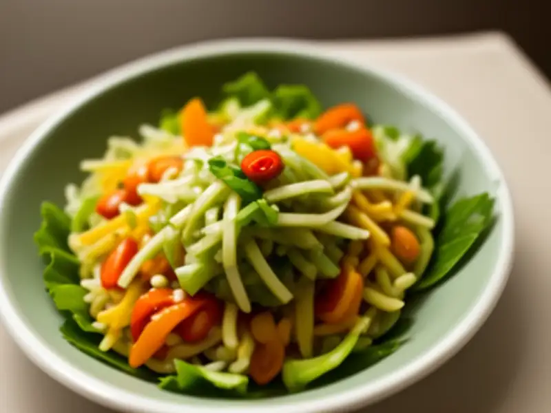 冬阴功沙拉，一种以泰国绿瓜为主要食材的沙拉