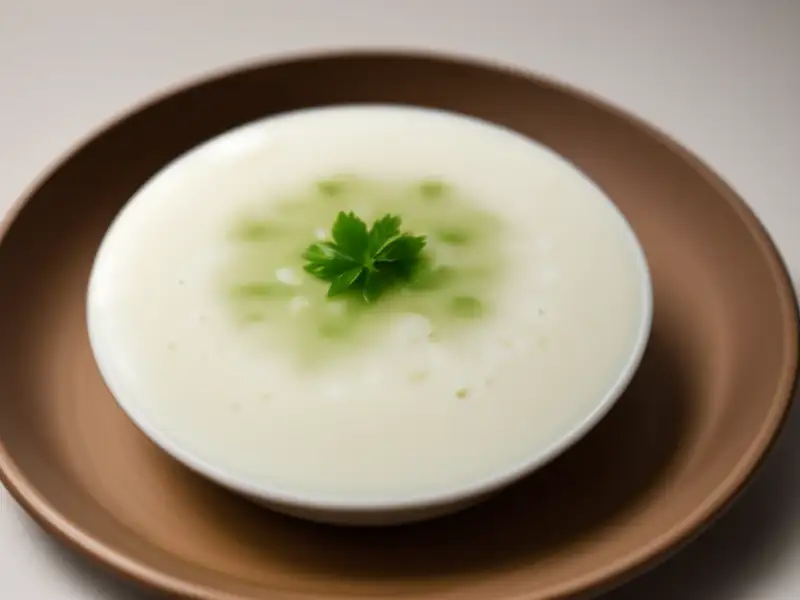 Sopa de arroz com leite
