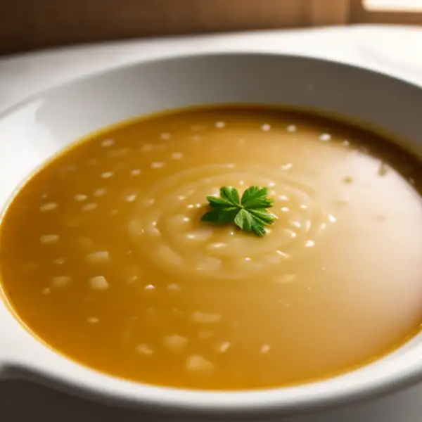 Sopa de Basilea con harina tostada y Sbrinz