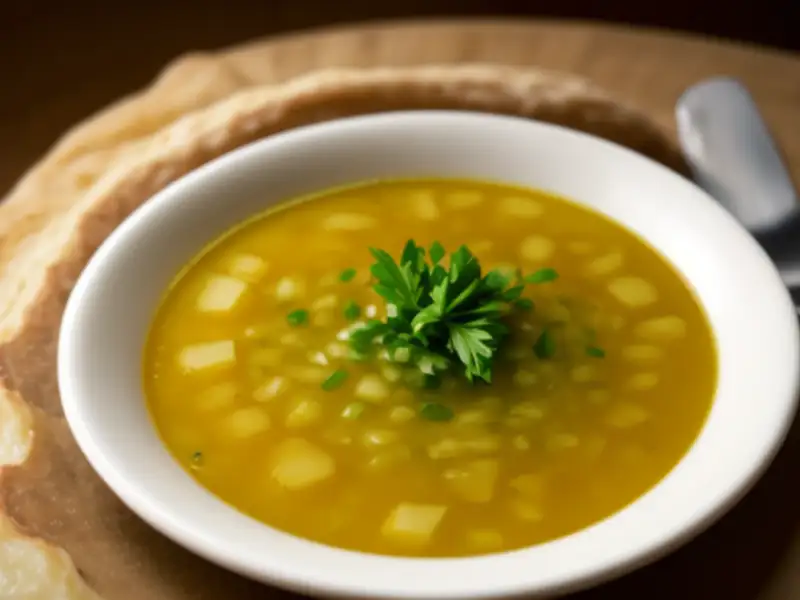 Sopa cremosa de batata à azeri