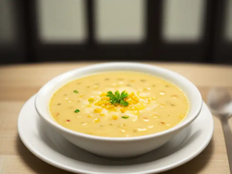 Sopa de batata com açafrão e vinho branco