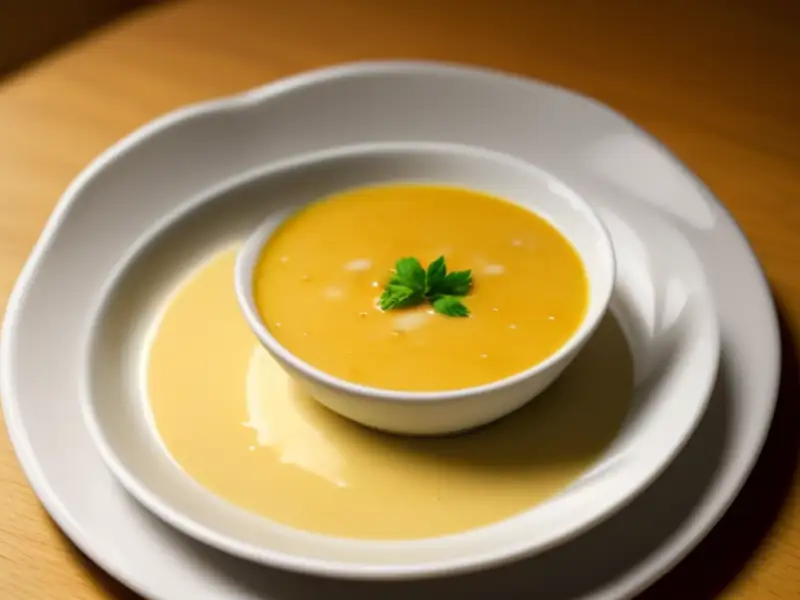 Sopa turca de batata com leite