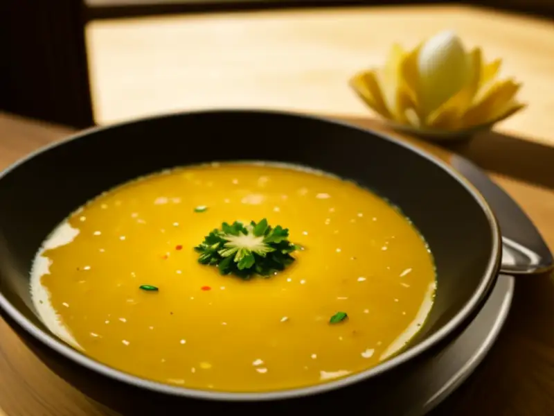 Sopa de carne de cordeiro turca com iogurte