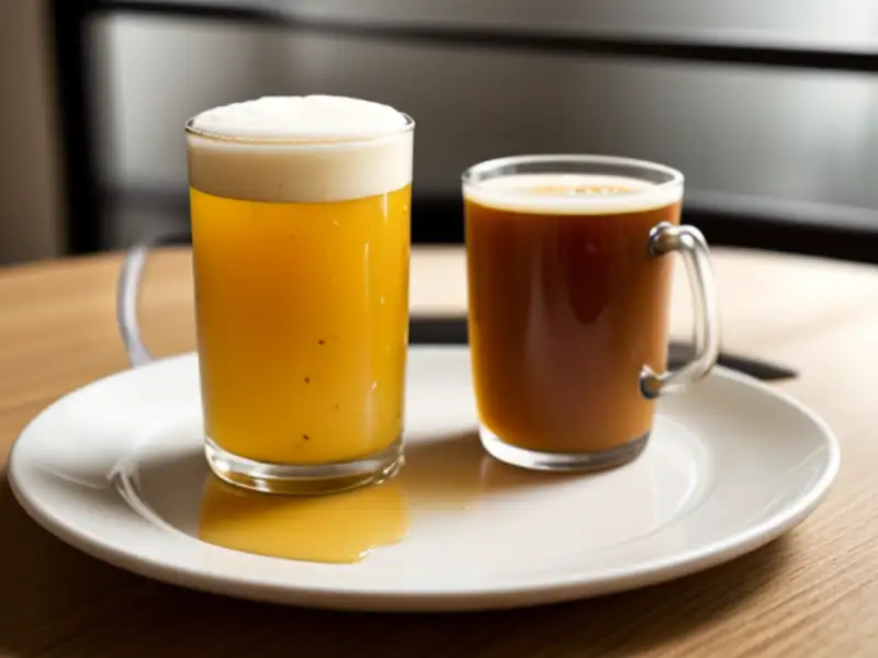 Sopa fría con cerveza y manzana