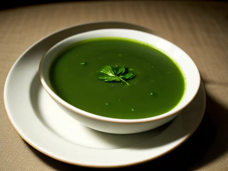 Sopa de espinafre