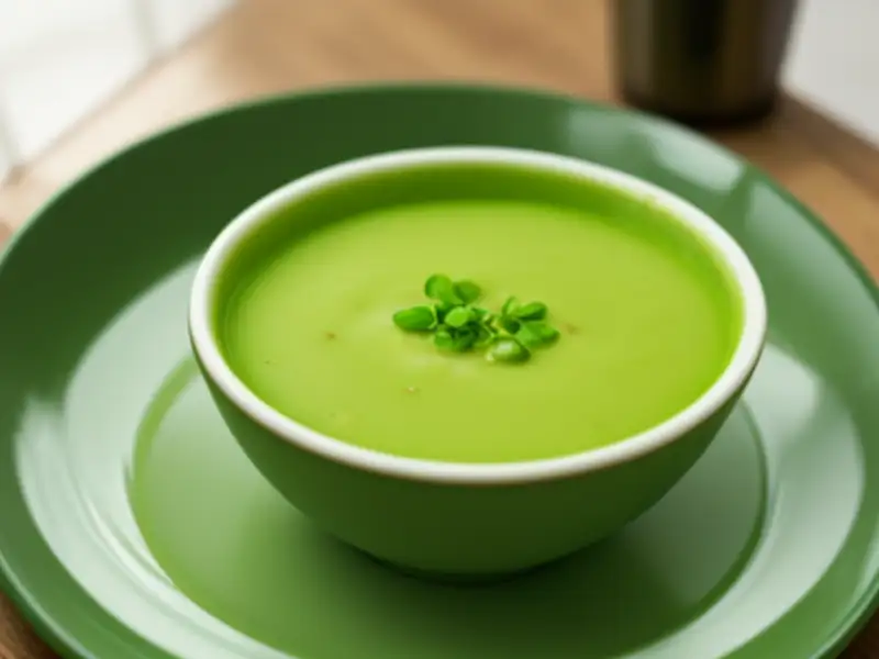 Sopa de favas e ervilhas com cúrcuma