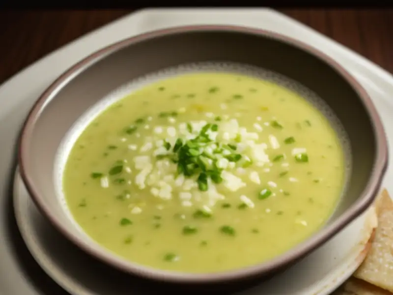 Sopa de frango e aipo à persa