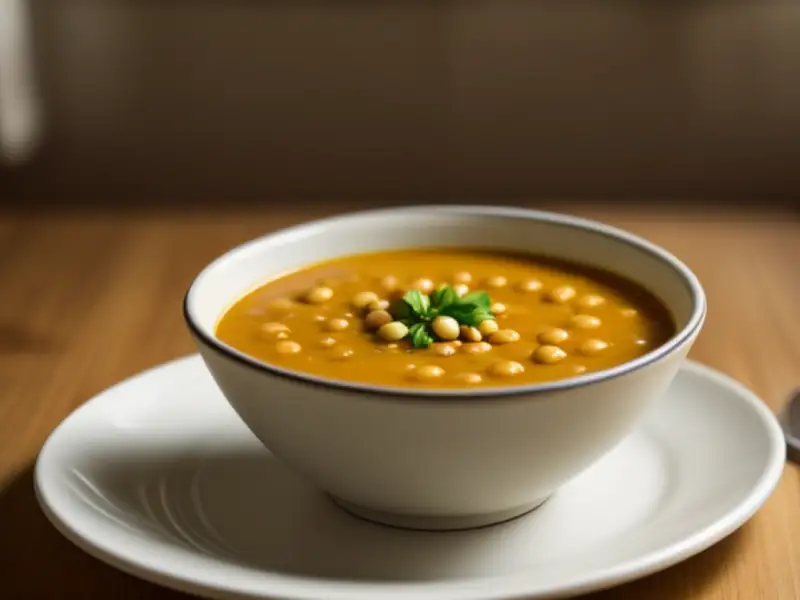 Sopa de grão-de-bico à catalã
